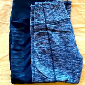Two Victoria secret sport leggings